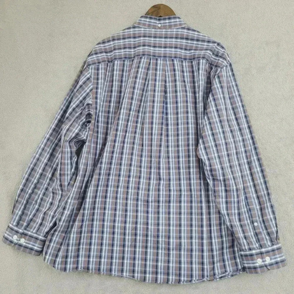 Duluth Trading Co. Wrinklefighter Men's 2XL Plaid Shirt Button Down 30CT - Picture 2 of 5